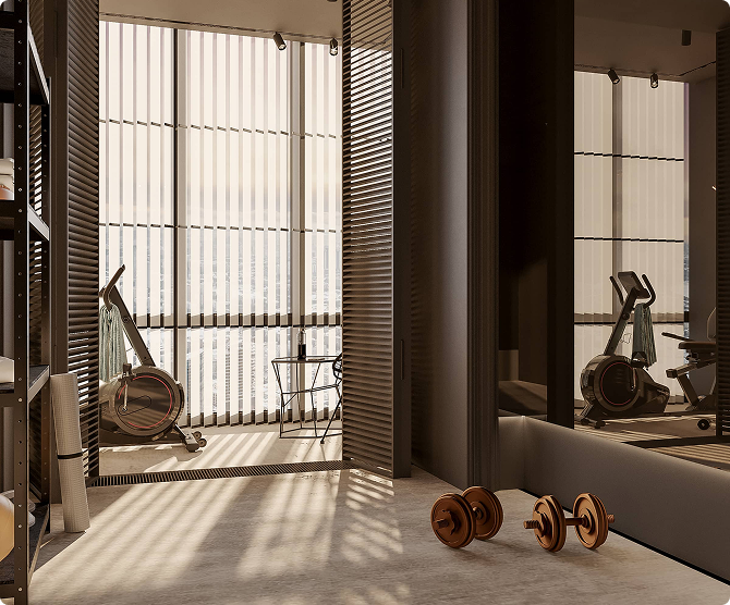 Window coverings interior